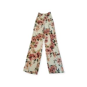 Floral Wide-Leg Women's Trousers